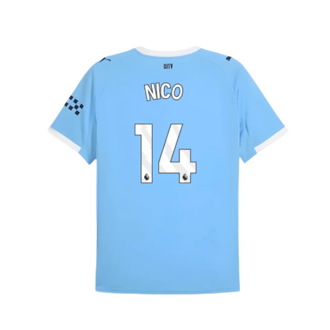 2025-2026 Man City Home Shirt (Nico 14)-SoccerKits Hub | Buy Soccer Jerseys Online